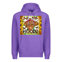Purple Just A Little Moody Premium Hoodie - CowhideDigitalArt