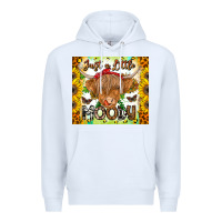 White Just A Little Moody Premium Hoodie - CowhideDigitalArt