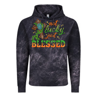 Cloud Black Not lucky just Blessed with Cross St. Patricks day Vintage Hoodie - HowdyJamesFarm