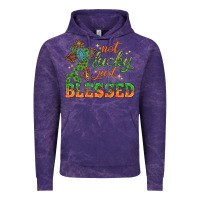 Cloud Purple Not lucky just Blessed with Cross St. Patricks day Vintage Hoodie - HowdyJamesFarm