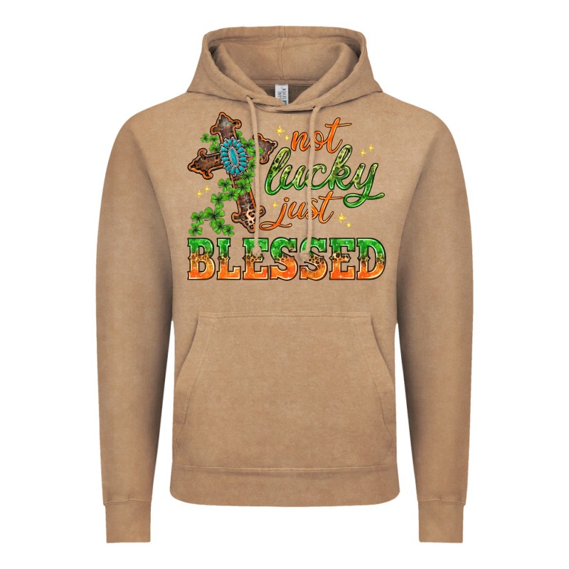 Not Lucky Just Blessed With Cross St. Patricks Day Vintage Hoodie by HowdyJamesFarm | Teevron