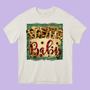 Santa Baby Heavy Core Tee Designed By Bettercallsaul