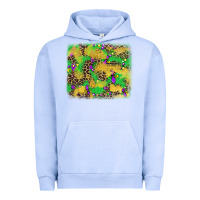 Pigment Grape Ice mardi gras fleur de lis and leopard background Urban Hoodie - AdoDesignShop