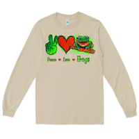 Mushroom Peace Love Frogs Long Sleeve Tee - Jasminsmagicworld