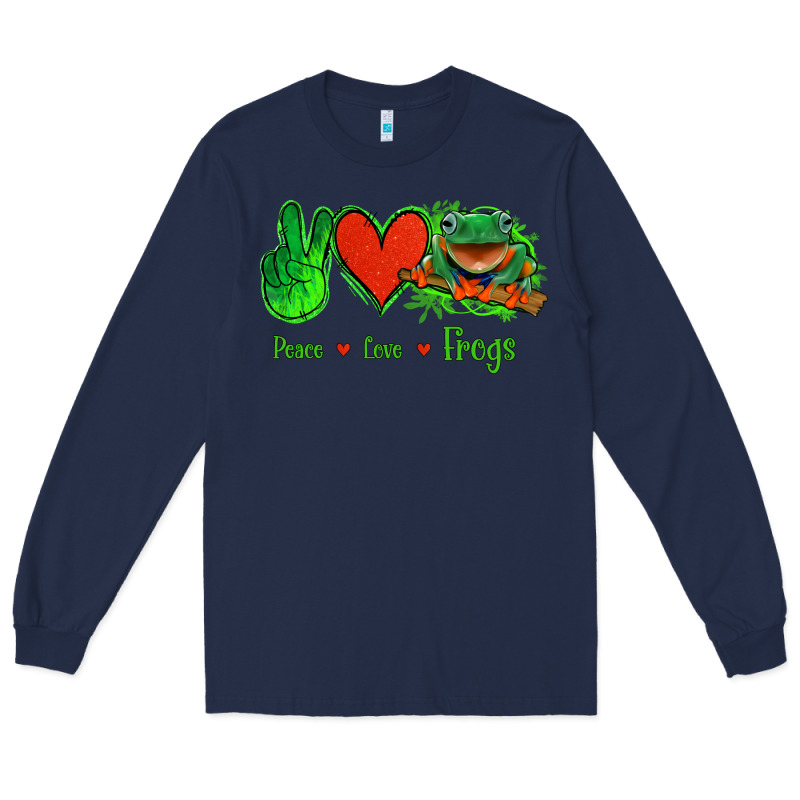 Peace Love Frogs Long Sleeve Tee by Jasminsmagicworld | Teevron