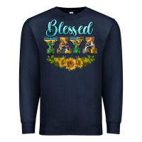 Navy blessed yaya Premium Sweatshirt - BarkalooDesign
