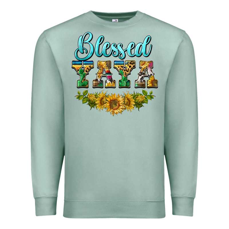 Blessed Yaya Premium Sweatshirt by BarkalooDesign | Teevron
