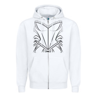 White Wedding Dress , Simple Marriage Bridal Shower Gift Zipper Hoodie - longCreatives