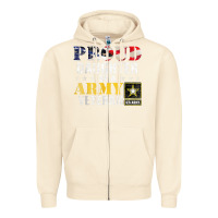 Sandshell proud daughter of a army veteran american flag military gift Zipper Hoodie - longCreatives