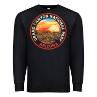 Black Vintage Grand Canyon National Park Retro 80s Graphic Premium Sweatshirt - longCreatives