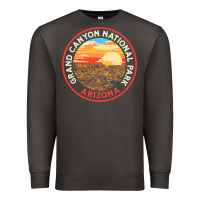 Smoke Vintage Grand Canyon National Park Retro 80s Graphic Premium Sweatshirt - longCreatives