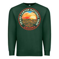 Sports Green Vintage Grand Canyon National Park Retro 80s Graphic Premium Sweatshirt - longCreatives