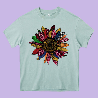 Cheetah Christmas Sunflower Heavy Core Tee Designed By Bettercallsaul