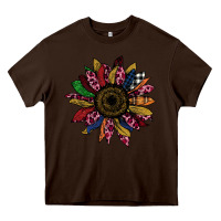 Chocolate Brown Cheetah Christmas Sunflower Heavy Core Tee - Bettercallsaul