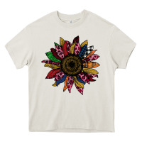 Cream Cheetah Christmas Sunflower Heavy Core Tee - Bettercallsaul