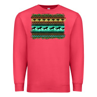 Cardinal turquoise aztec bullskull and horse Premium Sweatshirt - BarkalooDesign
