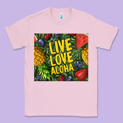 Live Love Aloha Classic Tee Designed By Tumblerdesignbyshophia
