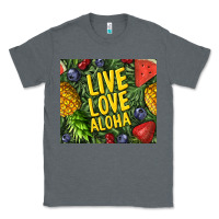 Charcoal Heather live love aloha Classic Tee - TumblerDesignByShophia