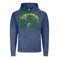Vintage Denim Blessed women are born in March Vintage Hoodie - CowGirlArtShop