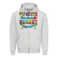 Dove Grey sunrise sunburn sunset repeat Zipper Hoodie - Artiststas