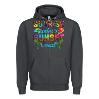 Smoke sunrise sunburn sunset repeat Zipper Hoodie - Artiststas