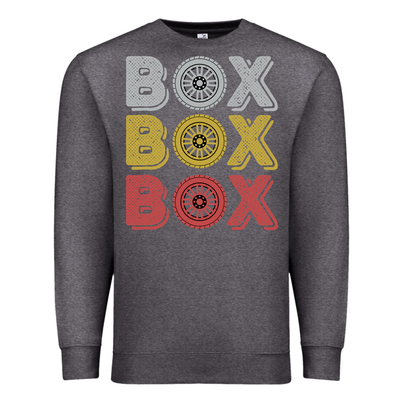 Vintage Retro Box Box Box Formula Racing Premium Sweatshirt by longCreatives | Teevron