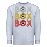 Heather Grey Vintage Retro Box Box Box Formula Racing Premium Sweatshirt - longCreatives