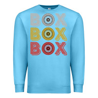 Ocean Blue Vintage Retro Box Box Box Formula Racing Premium Sweatshirt - longCreatives