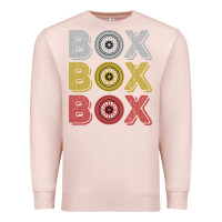 Pale Pink Vintage Retro Box Box Box Formula Racing Premium Sweatshirt - longCreatives