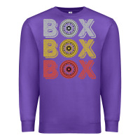 Purple Vintage Retro Box Box Box Formula Racing Premium Sweatshirt - longCreatives