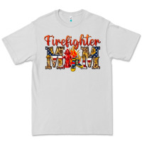 Dove Grey Firefighter Mom Premium Tee - texasbilliewilder