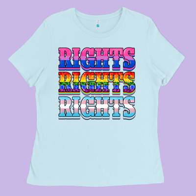 Rights Rights Rights Ladies Tee Designed By Nancycooperartshop