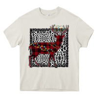 Cream Christmas Deer Heavy Core Tee - Bettercallsaul