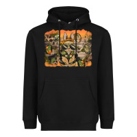 Black camouflage bunny background Heavyweight Hoodie - BarkalooDesign