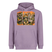 Lavender camouflage bunny background Heavyweight Hoodie - BarkalooDesign