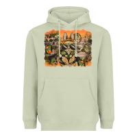 Matcha camouflage bunny background Heavyweight Hoodie - BarkalooDesign