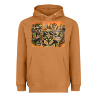 Meerkat camouflage bunny background Heavyweight Hoodie - BarkalooDesign