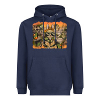 Navy camouflage bunny background Heavyweight Hoodie - BarkalooDesign