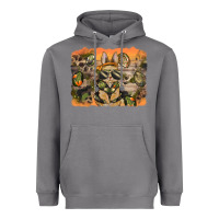 Storm camouflage bunny background Heavyweight Hoodie - BarkalooDesign