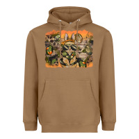 Toasted Coconut camouflage bunny background Heavyweight Hoodie - BarkalooDesign