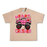Burro Heart crusher pink monster truck Valentine's Day Urban Heavy Tee - HowdyJamesFarm