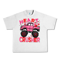 Lunar Rock Heart crusher pink monster truck Valentine's Day Urban Heavy Tee - HowdyJamesFarm