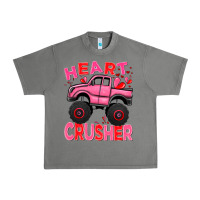 Tornado Heart crusher pink monster truck Valentine's Day Urban Heavy Tee - HowdyJamesFarm