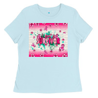 Baby Blue I am a survivor Ladies Tee - NancyCooperArtShop