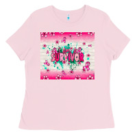 Bubblegum Pink I am a survivor Ladies Tee - NancyCooperArtShop