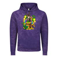 Cloud Purple St. Patrick's Donkey with balloon Vintage Hoodie - HowdyJamesFarm