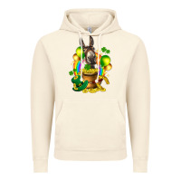 Vintage Artic St. Patrick's Donkey with balloon Vintage Hoodie - HowdyJamesFarm