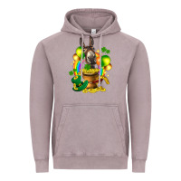 Vintage Zinc St. Patrick's Donkey with balloon Vintage Hoodie - HowdyJamesFarm