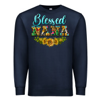 Navy blessed nana Premium Sweatshirt - BarkalooDesign