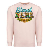 Pale Pink blessed nana Premium Sweatshirt - BarkalooDesign